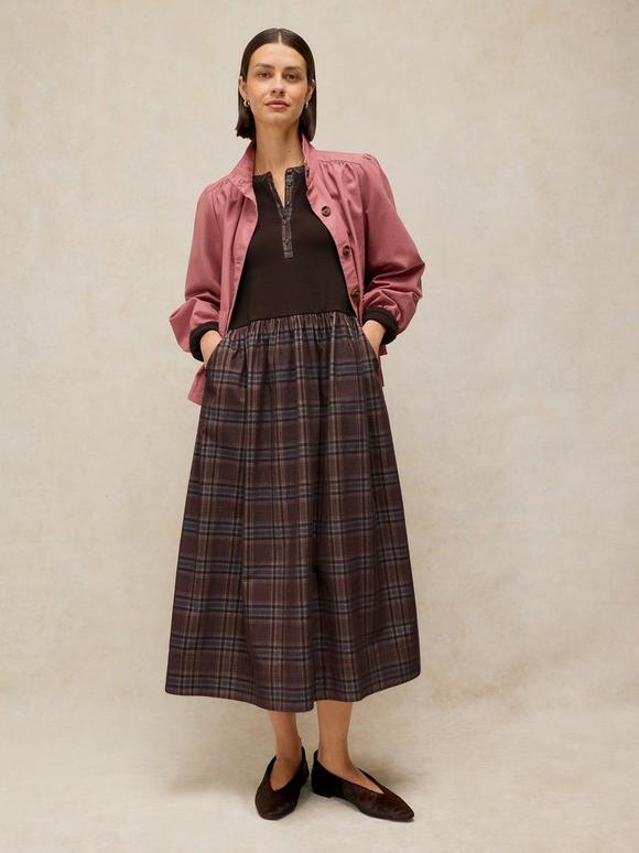 DAKOTA JERSEY MIX DRESS