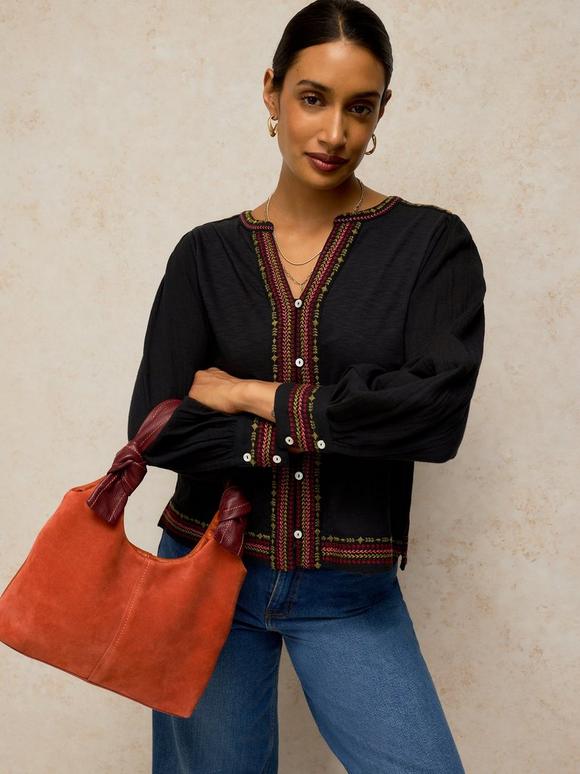 LIZZIE EMBROIDERED TOP