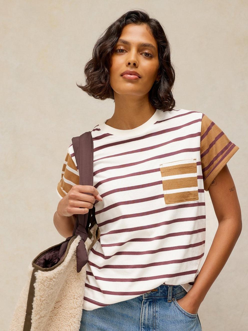 GINA STRIPE TEE