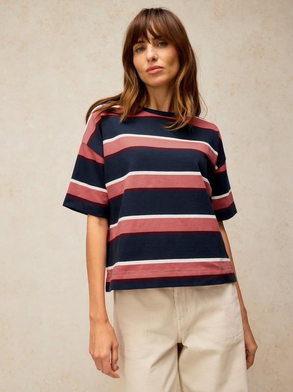 KAT STRIPE MIDWEIGHT TEE