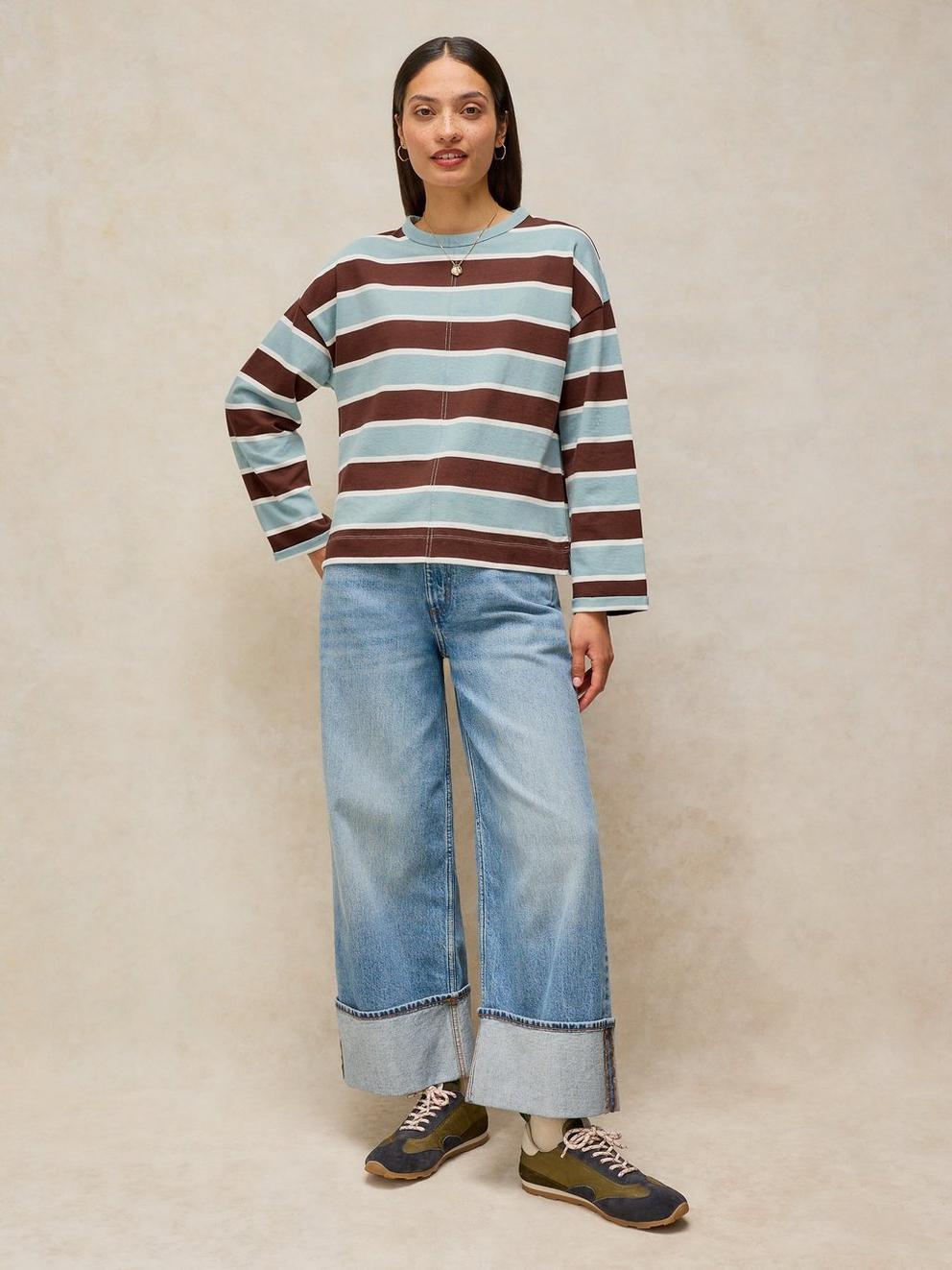 KIM STRIPE LS TEE