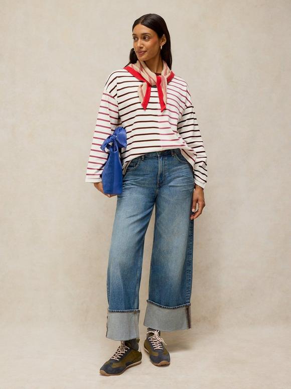 KIM STRIPE LS TEE
