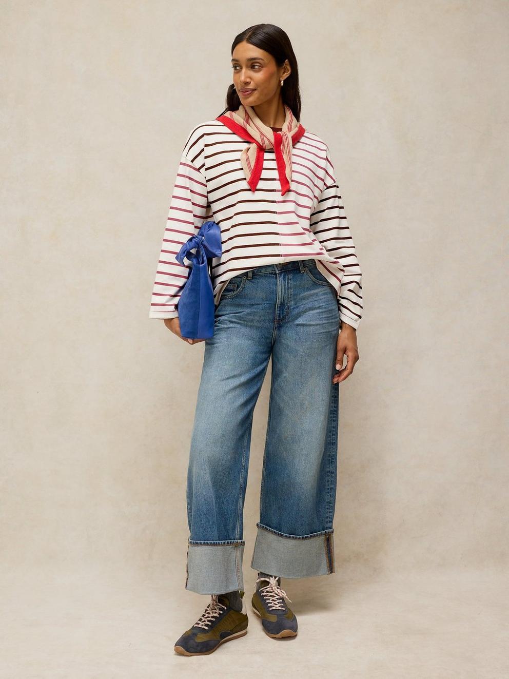 KIM STRIPE LS TEE
