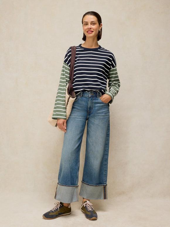 KIM STRIPE LS TEE