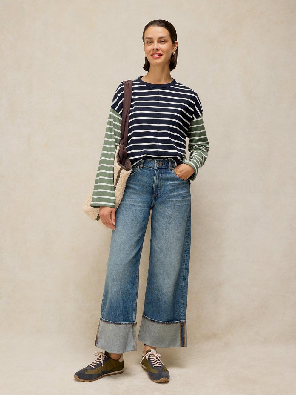 KIM STRIPE LS TEE