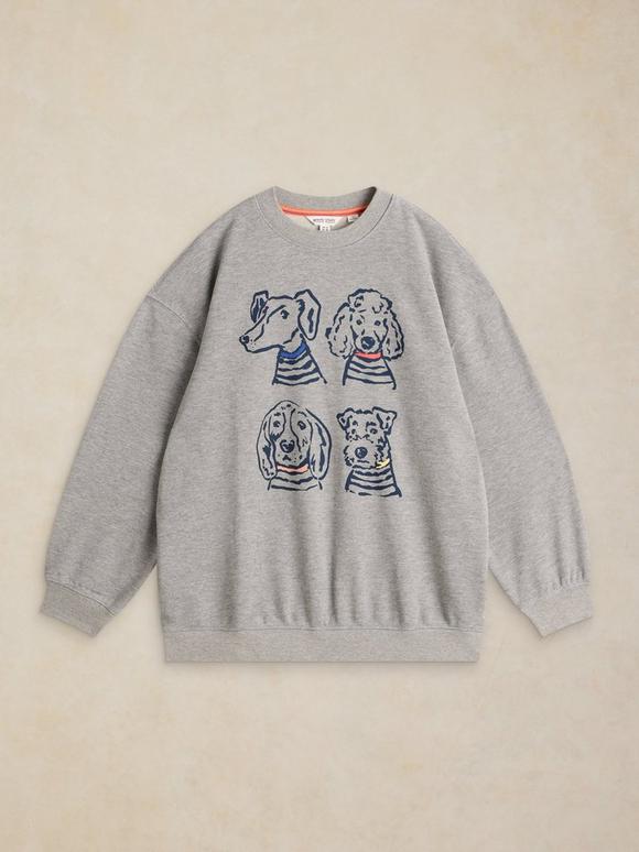 CLEO LONGLINE GRAPHIC SWEAT
