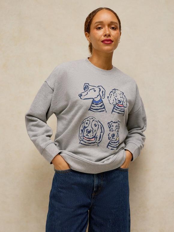 CLEO LONGLINE GRAPHIC SWEAT