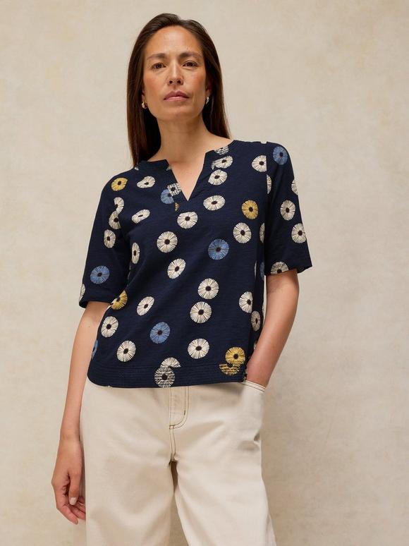 WEAVER NOTCH NECK TEE