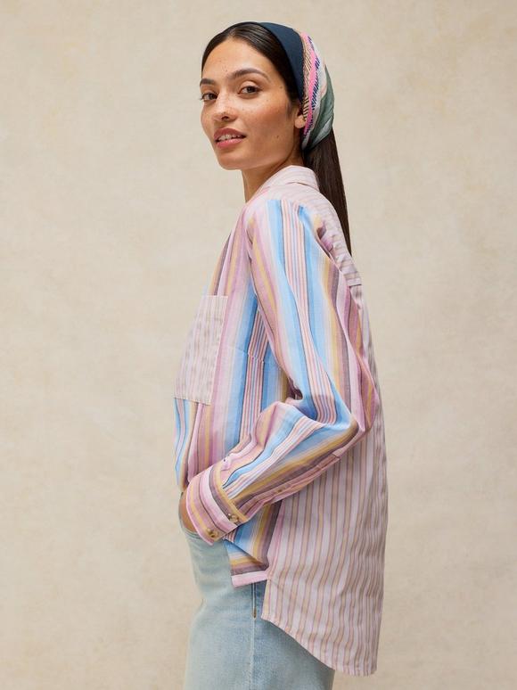 SAFFIE MIXED STRIPE SHIRT