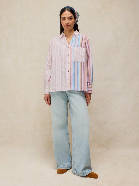 SAFFIE MIXED STRIPE SHIRT