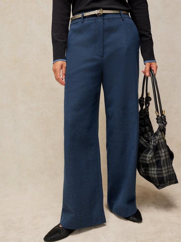 BELLE TWEEDY WIDE LEG TROUSER