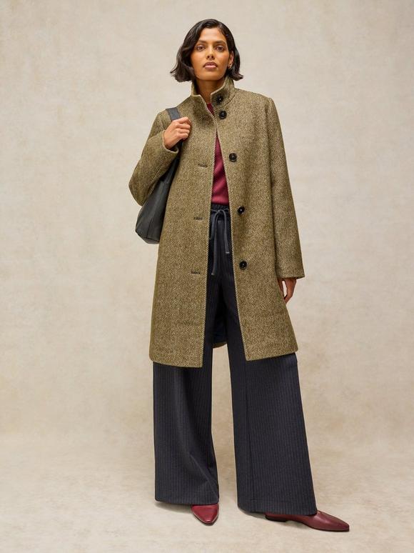 KAIA TWEEDY COAT