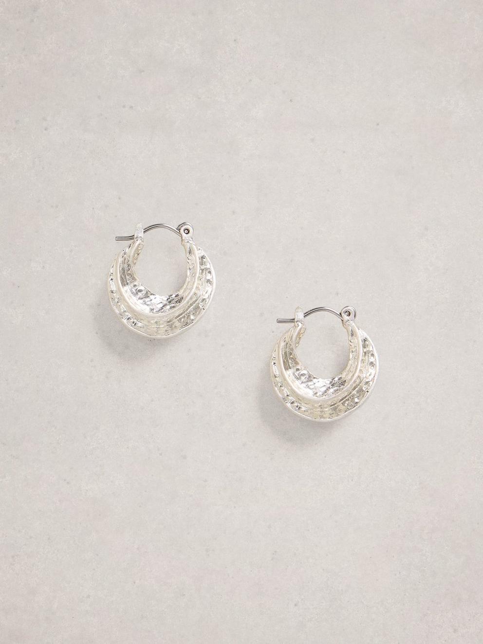 Susie Hammered Huggie Earring