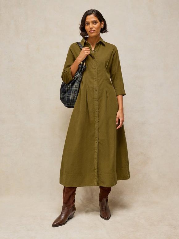 ELLIE CORD PLEATED DRESS