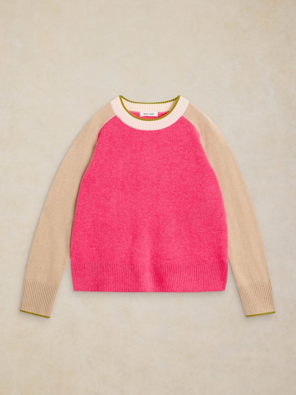 CASHMERE COLOURBLOCK JUMPER