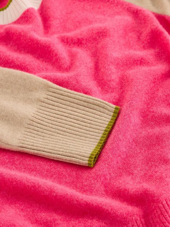 CASHMERE COLOURBLOCK JUMPER