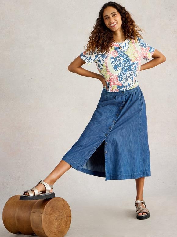 ABBIE PRINTED SHORT SLEEVE TEE