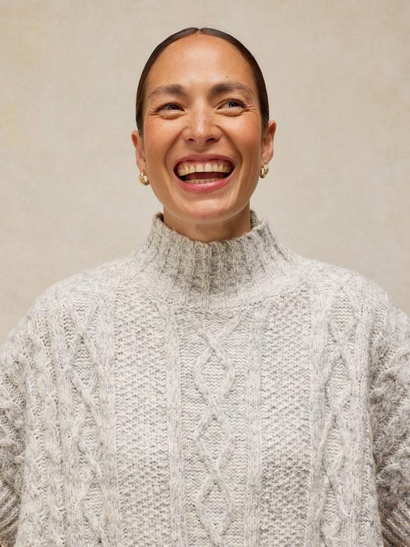 CABLE STITCH PONCHO