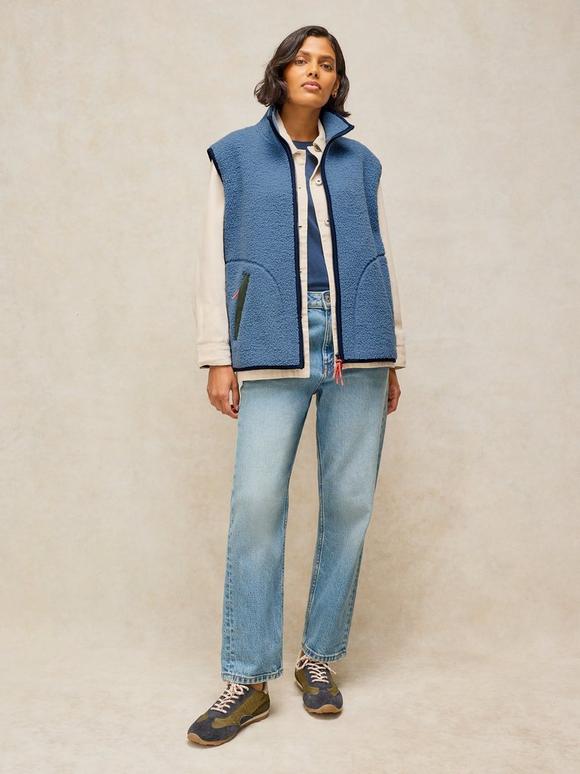 BORG ZIP THROUGH GILET