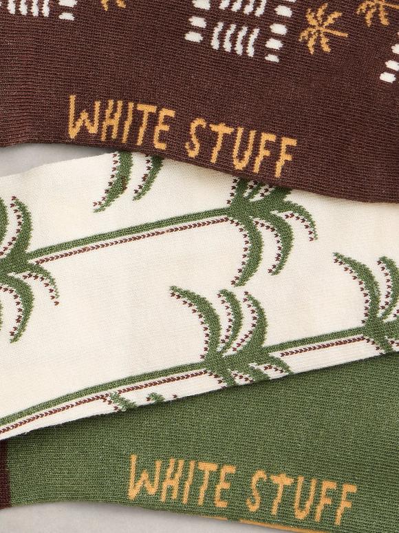 2PK Palm Print Ankle Socks