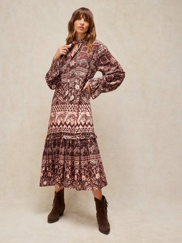 KALIA TIE NECK DRESS