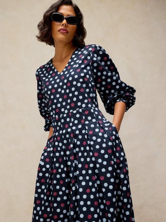 SIERRA PLEAT DRESS