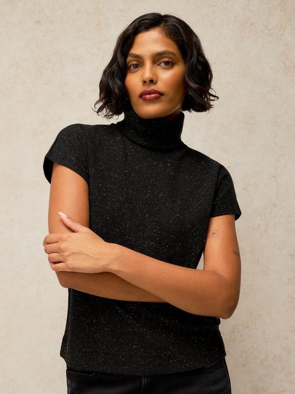 LOLA SPARKLE ROLL NECK