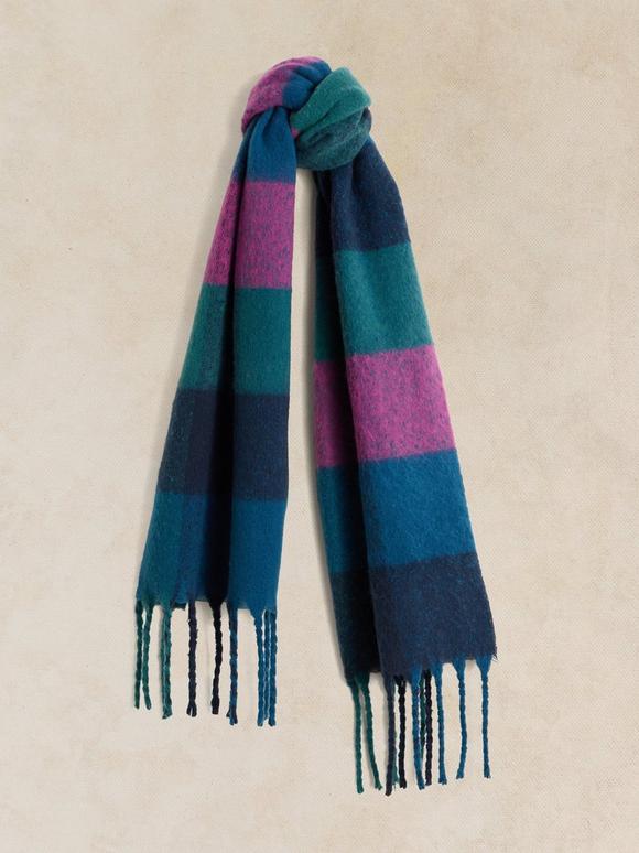 SHELLEY BRUSHED CHECK SCARF