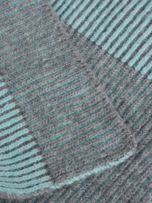TWO TONE RIBBED SCARF