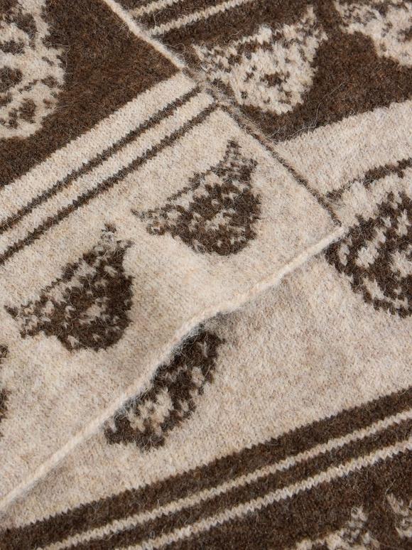 COW JACQUARD SCARF