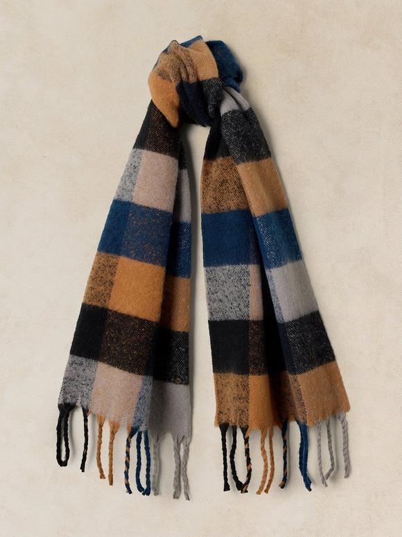 SAMUEL BRUSHED CHECK SCARF