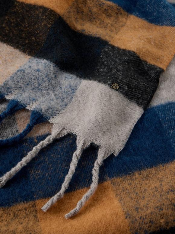 SAMUEL BRUSHED CHECK SCARF