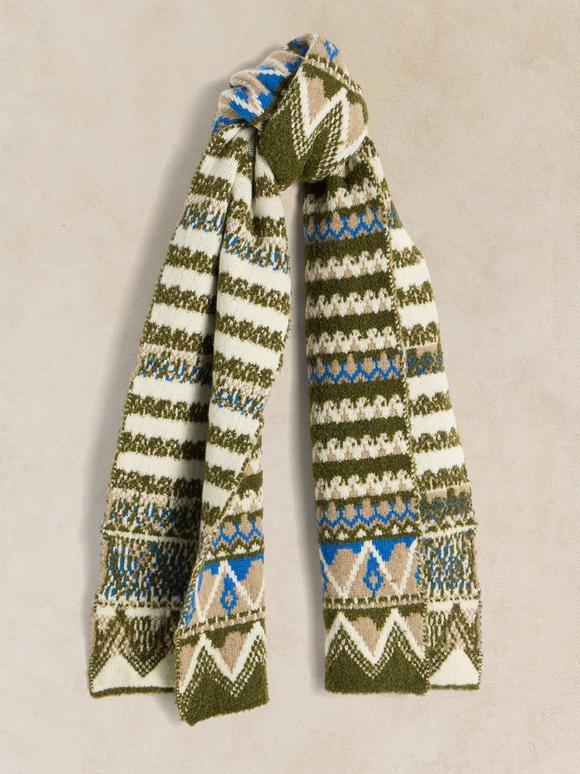 FAIRISLE KNIT SCARF