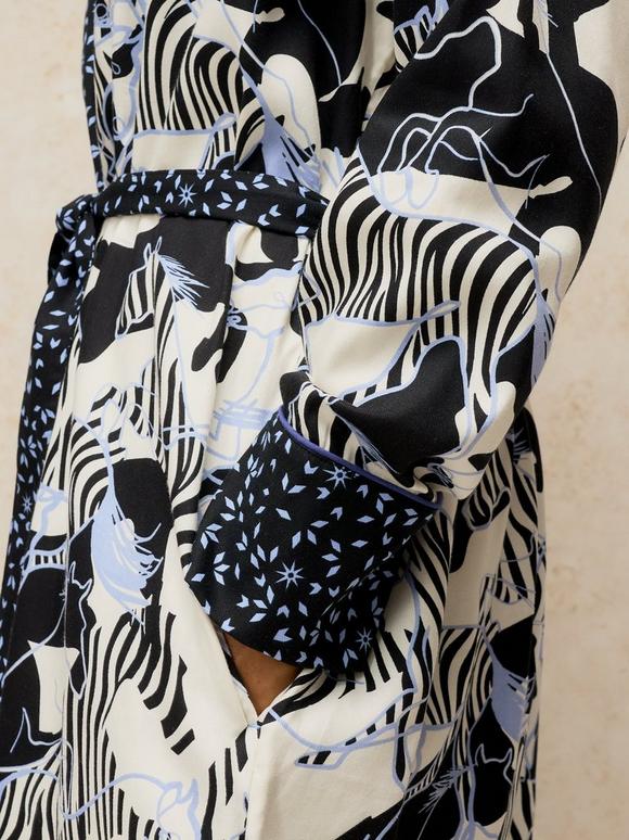 NINA WOVEN DRESSING GOWN