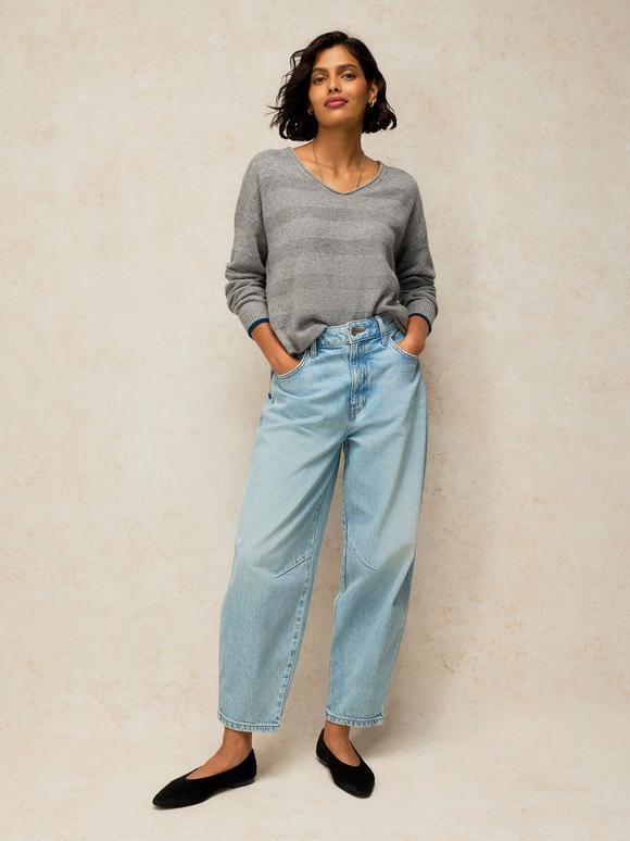 SANSA STITCH V NECK JUMPER