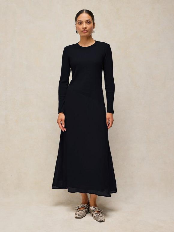 CECE JERSEY MIX DRESS