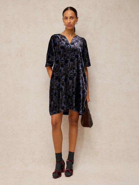 HARPER VELVET SHIFT DRESS