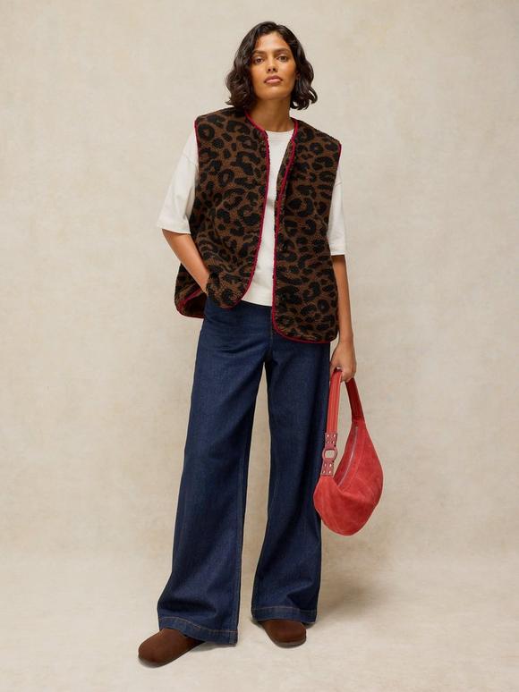 BORG LEOPARD GILET