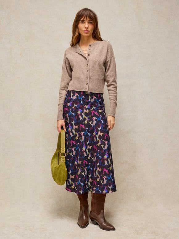 GIANNA BIAS CUT MIDI SKIRT