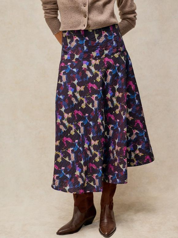 GIANNA BIAS CUT MIDI SKIRT