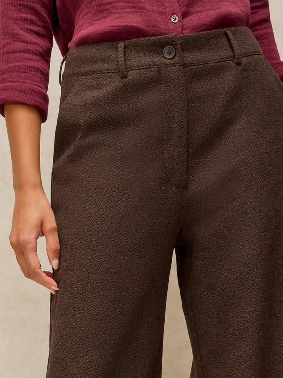 BELLE TWEEDY WIDE LEG TROUSER