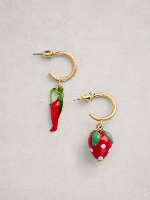 Fruit Mismatch Drop Earring