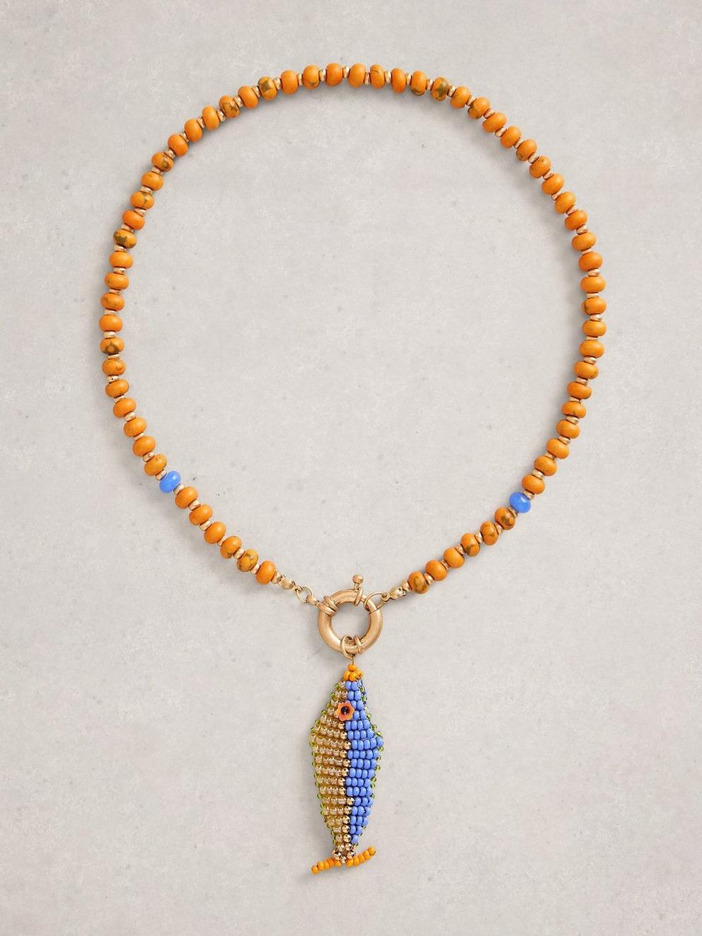 Semi Precious Fish Necklace