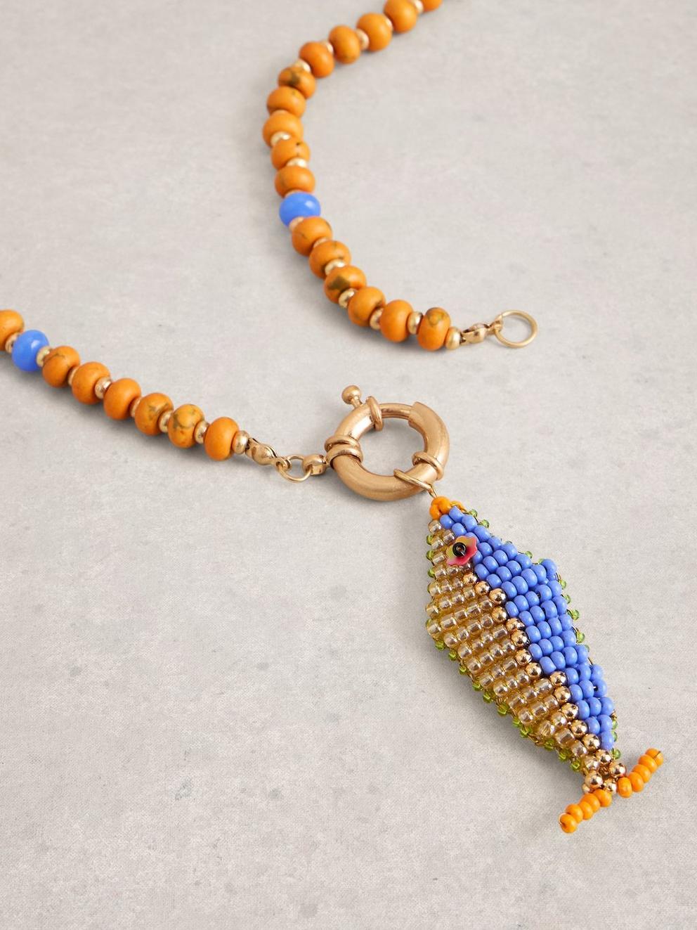 Semi Precious Fish Necklace