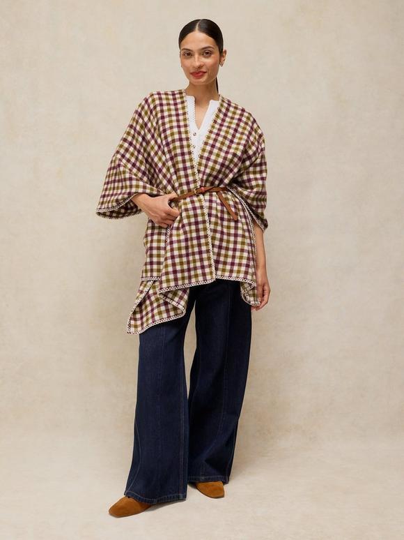 CHECK PONCHO