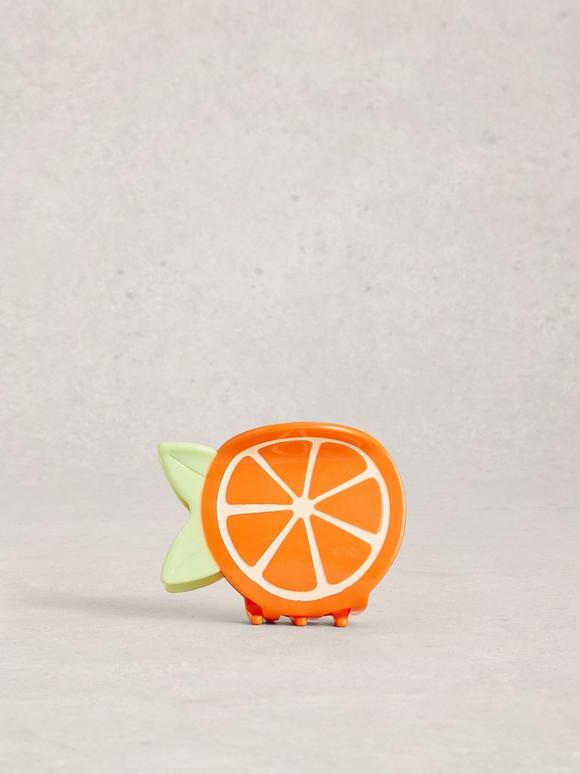 Orange Slice Hair Claw Clip
