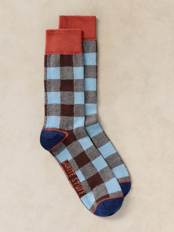 GINGHAM TEXTURE ANKLE SOCK