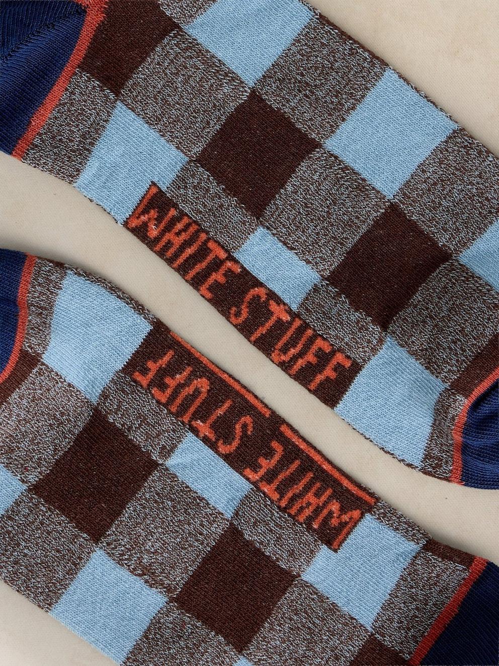 GINGHAM TEXTURE ANKLE SOCK