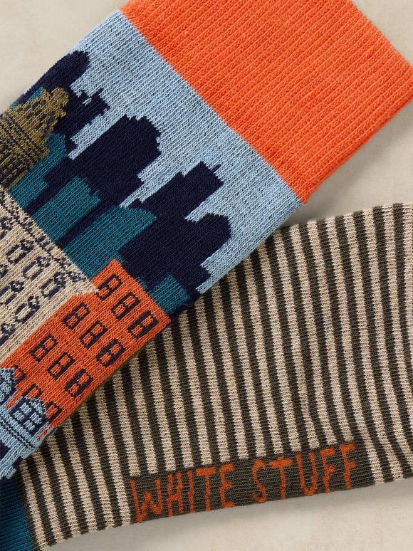 CITYSCAPE ANKLE SOCK