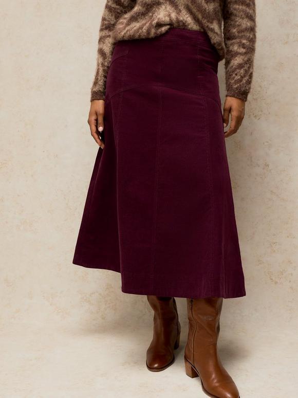 IDA CORD MIDI SKIRT